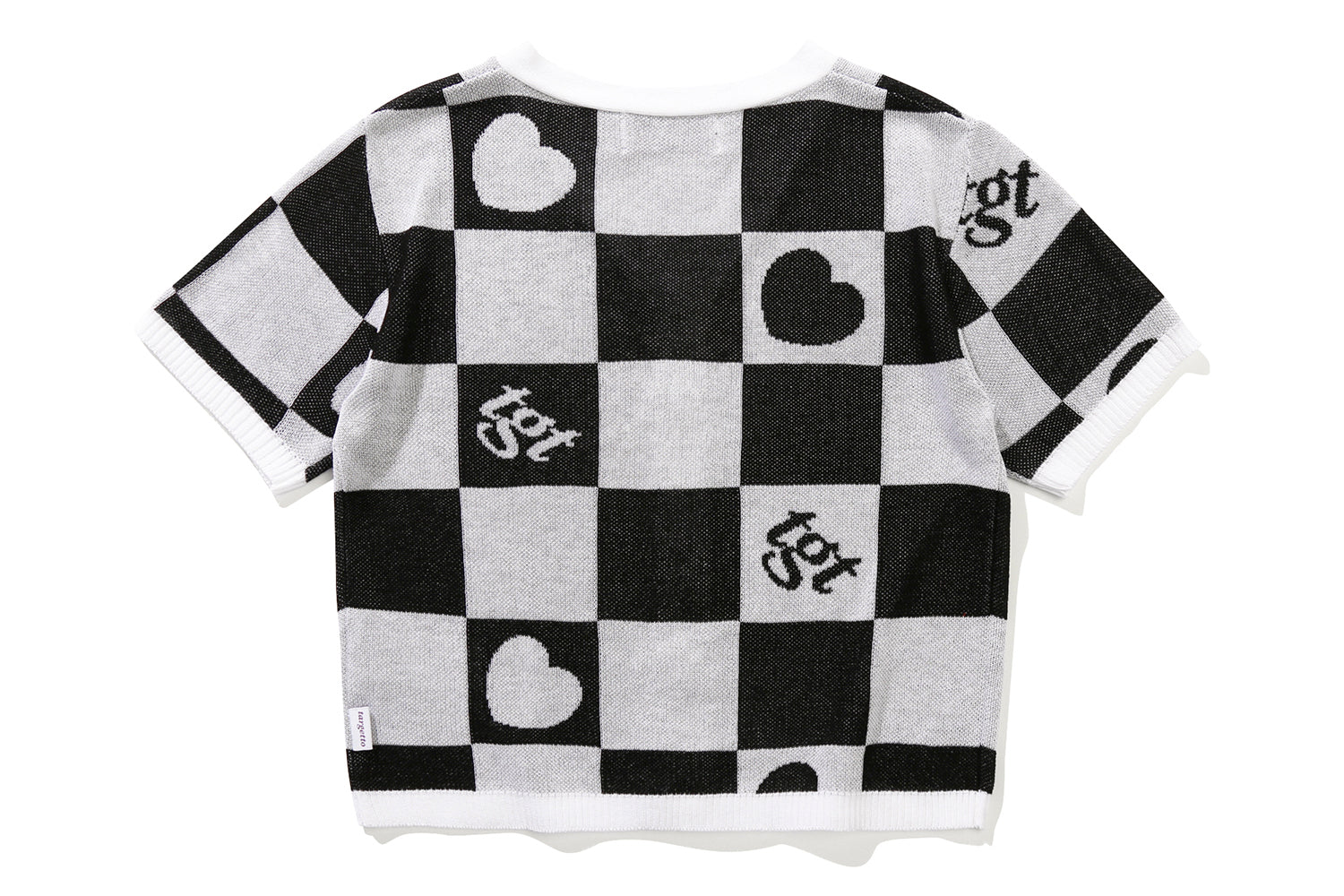 CHECKERBOARD CARDIGAN(BLACK)