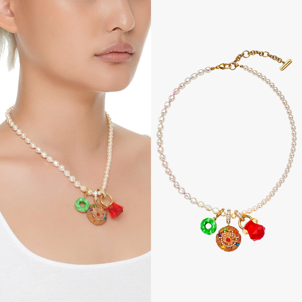 PIERROT COOKIE MULTI CHARM NECKLACE