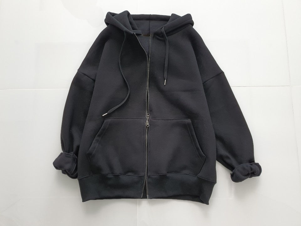 Connect Two-Way Hood Zip-Up(5color)