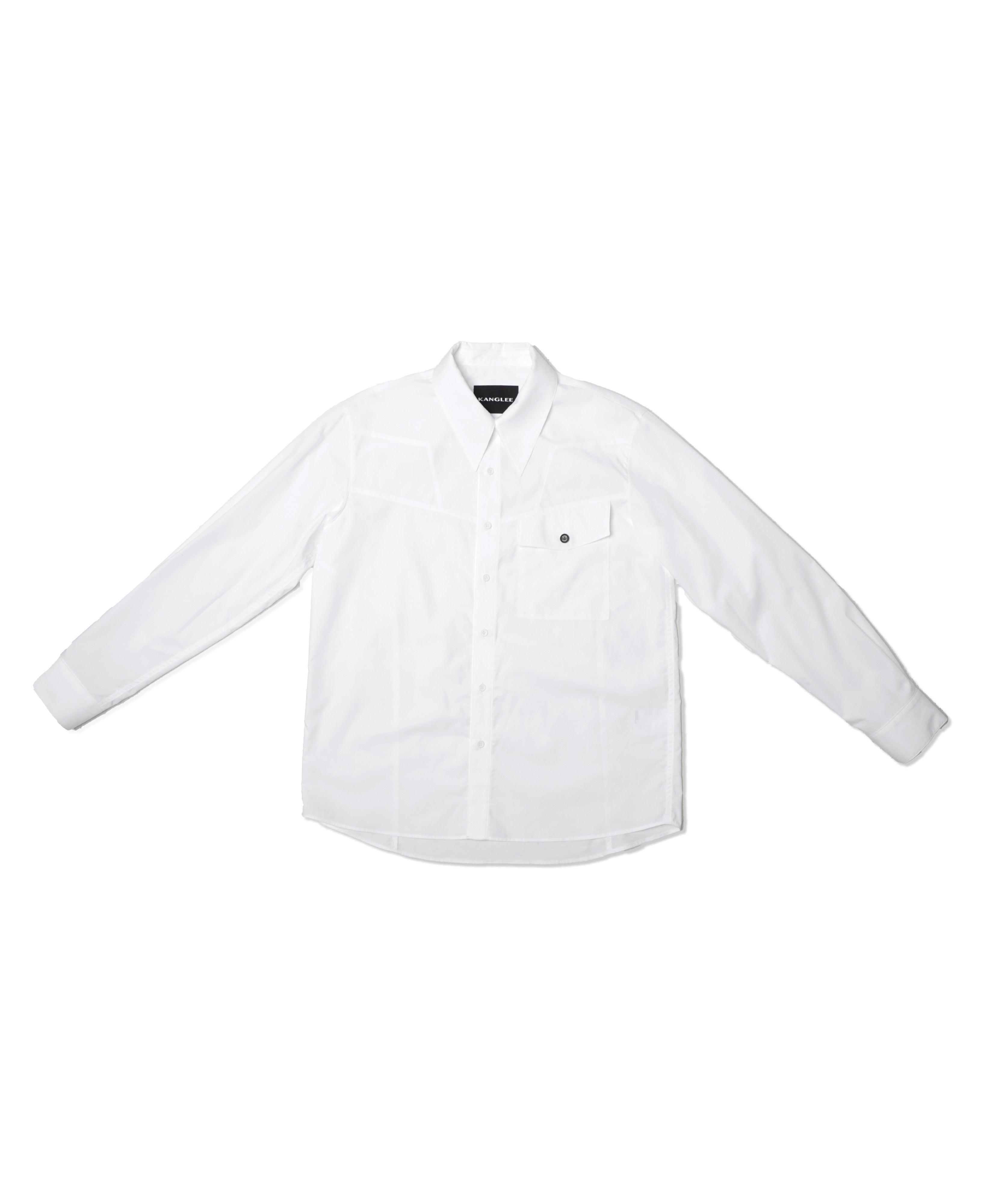 K.A.F PANEL SHIRT IN COTTON WH