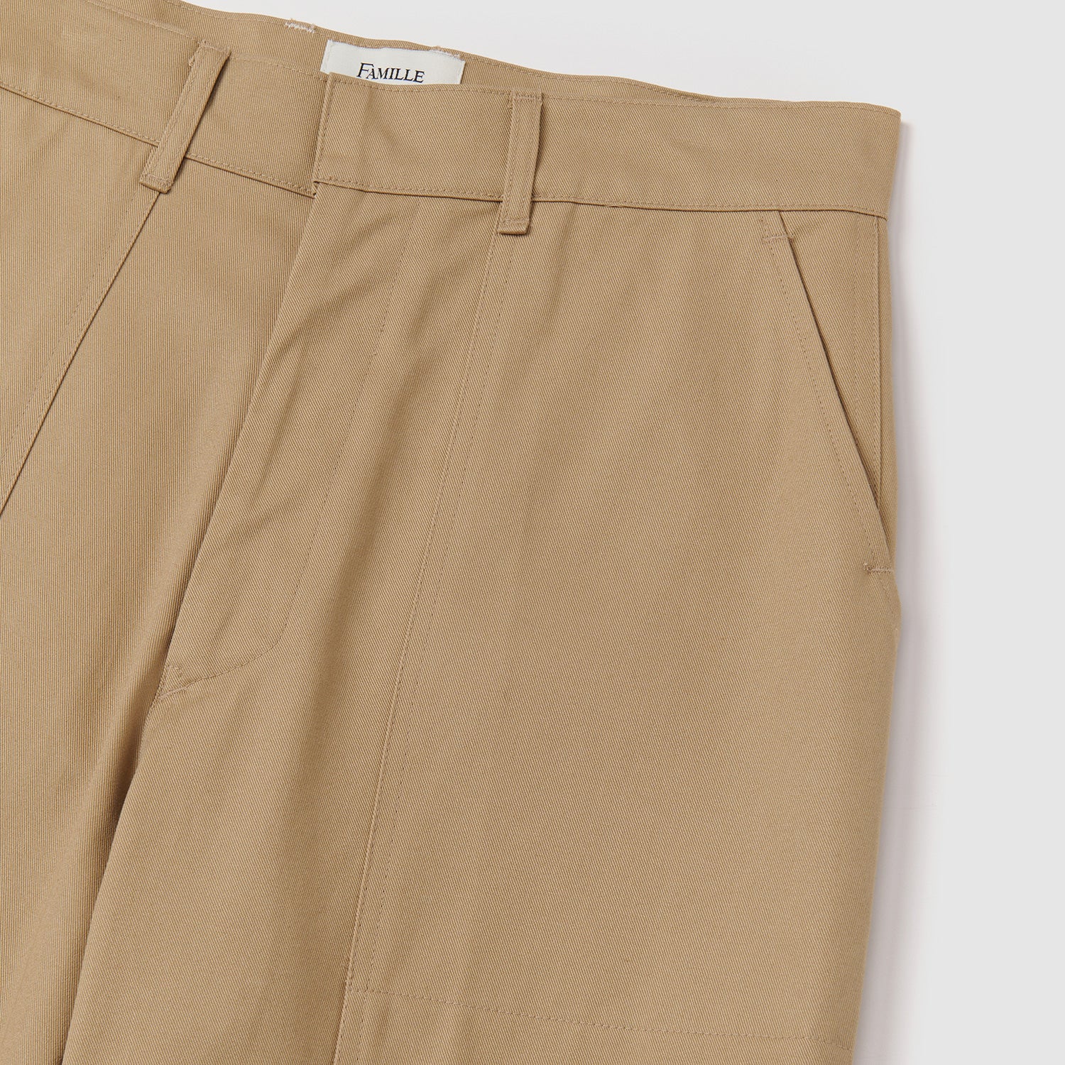 FLAP POKET COTTON CARGO PANTS(BEIGE)