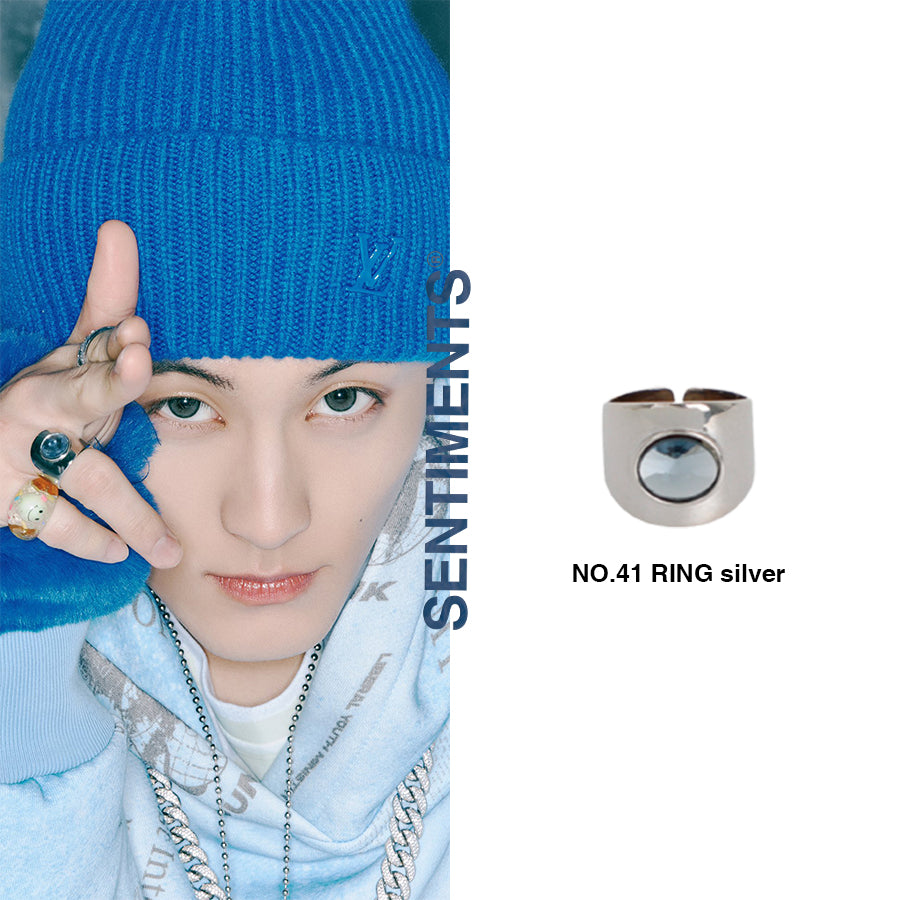 no.41 ring silver (#13 freesize) nct mark pick