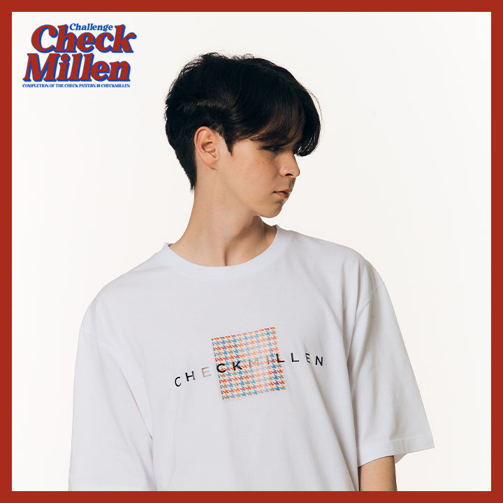 Signature Checkered Square Half T-Shirt