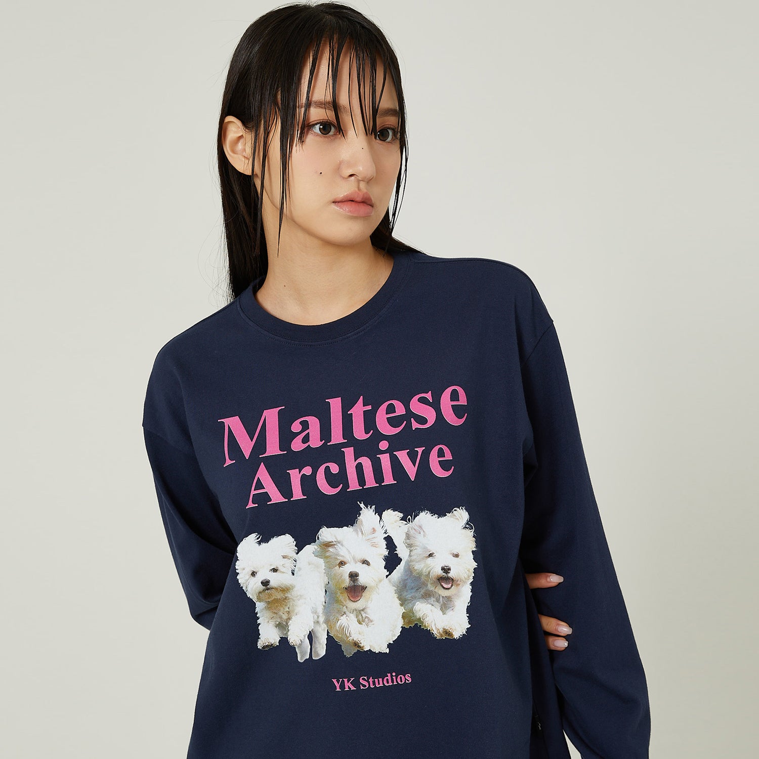 Maltese archive long sleeve tshirt