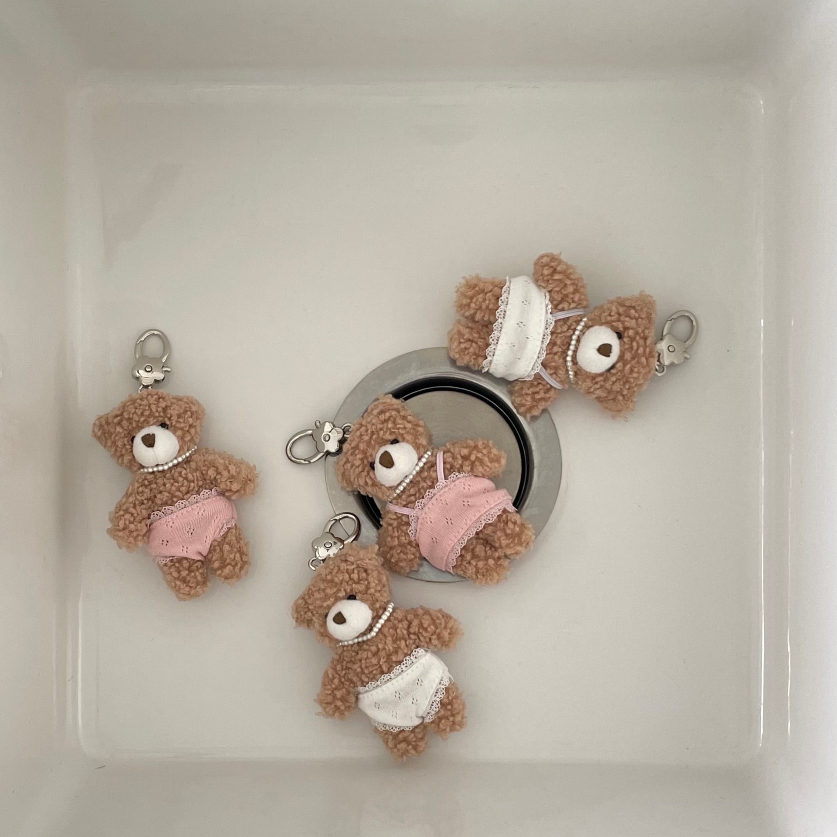 pajamas bear keyring [ 4 type ]