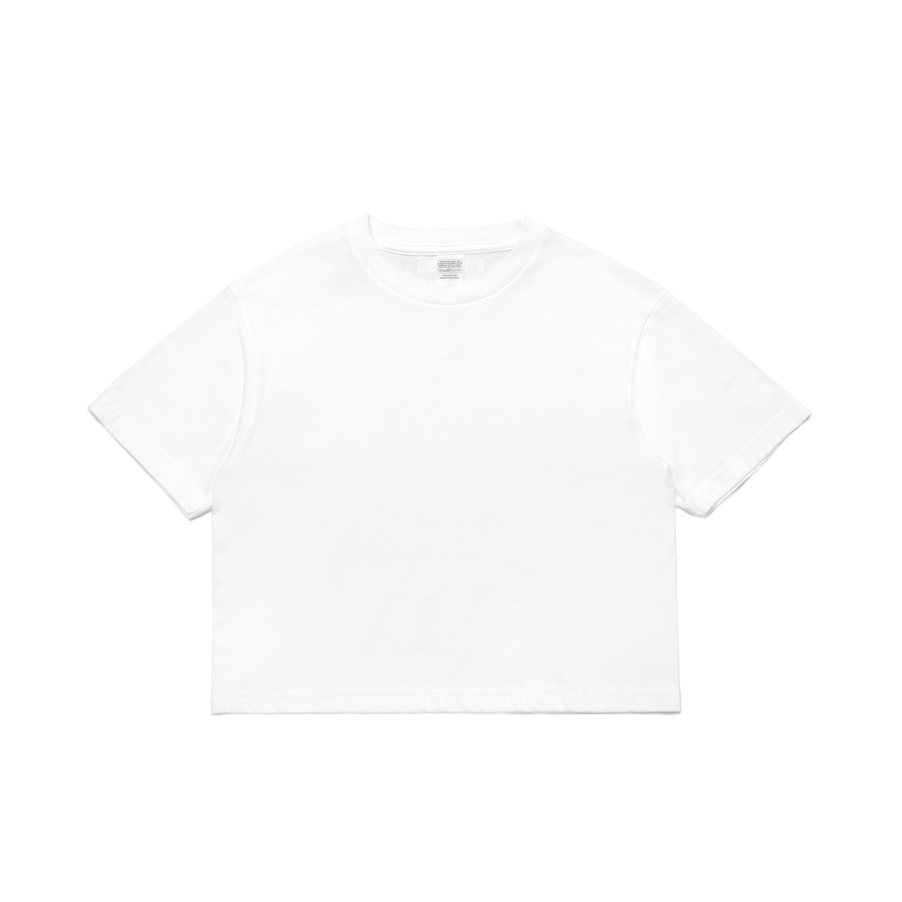 MANS CROP T-SHIRT WHITE