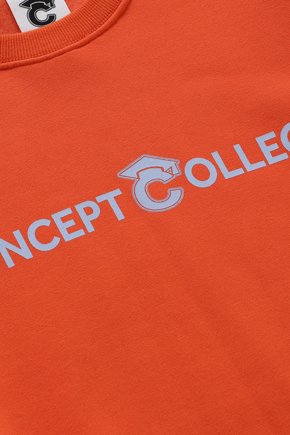 ベーシックラインロゴスウェットシャツ・オレンジ［ユニセックス］/ Basic Line Logo Unisex Orange Sweat Shirt