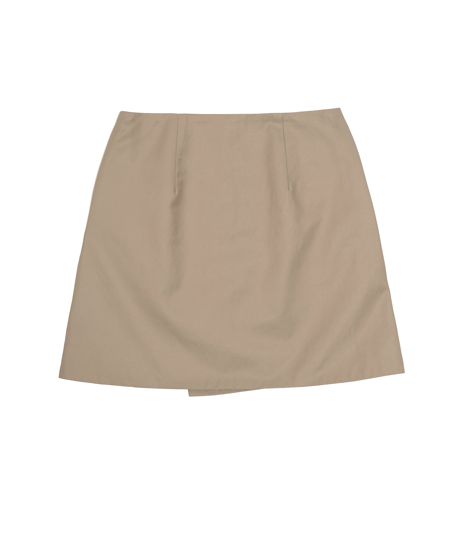 Happiness two button wrap skirt_beige