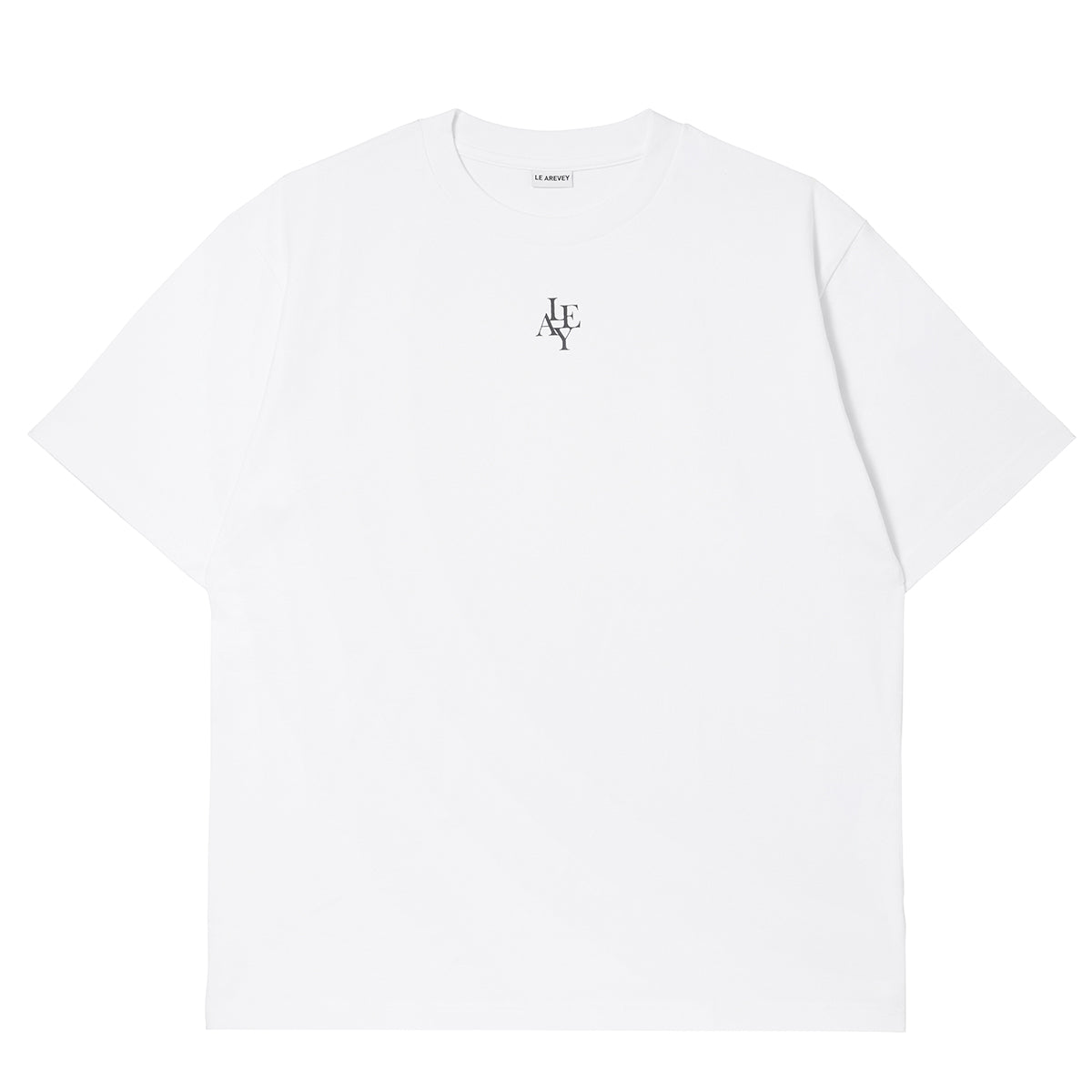 LE AREVEY SYMBOL NECKLESS T-SHIRT WHITE [MAN]