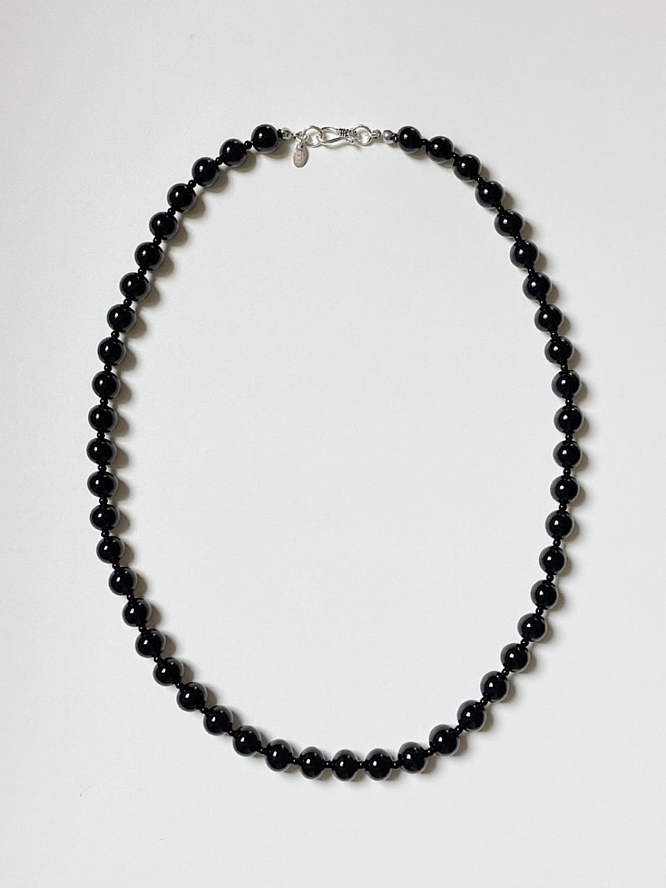 [Silver925] oar Classic 8mm Onyx Necklace [50cm]