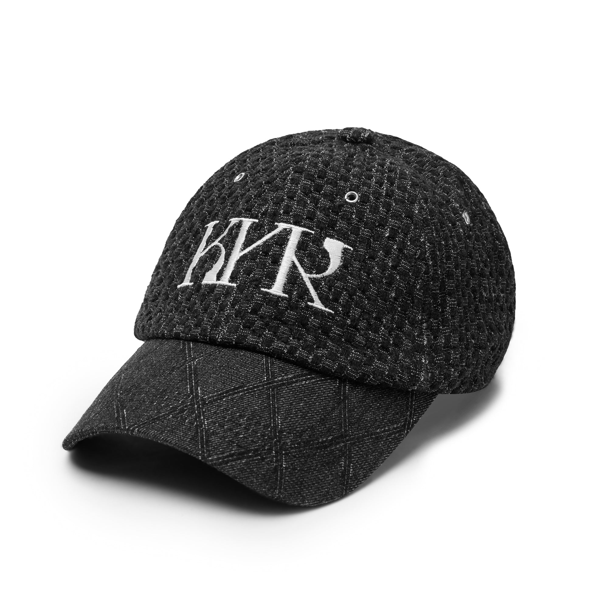 KYR Signature Logo Embossing Denim Ball Cap (Vintage Black)