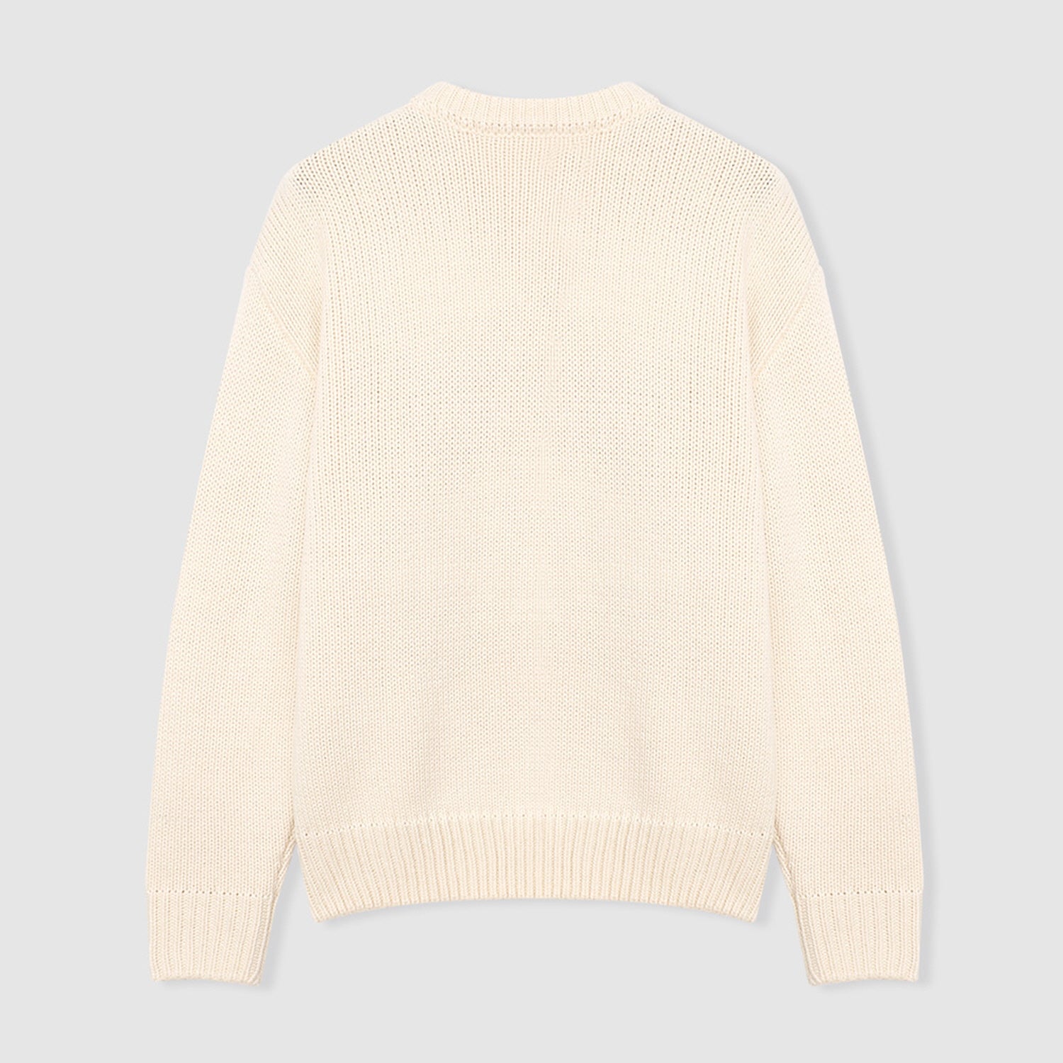 CRAFT SLOGAN KNIT SWEATER (IVORY)