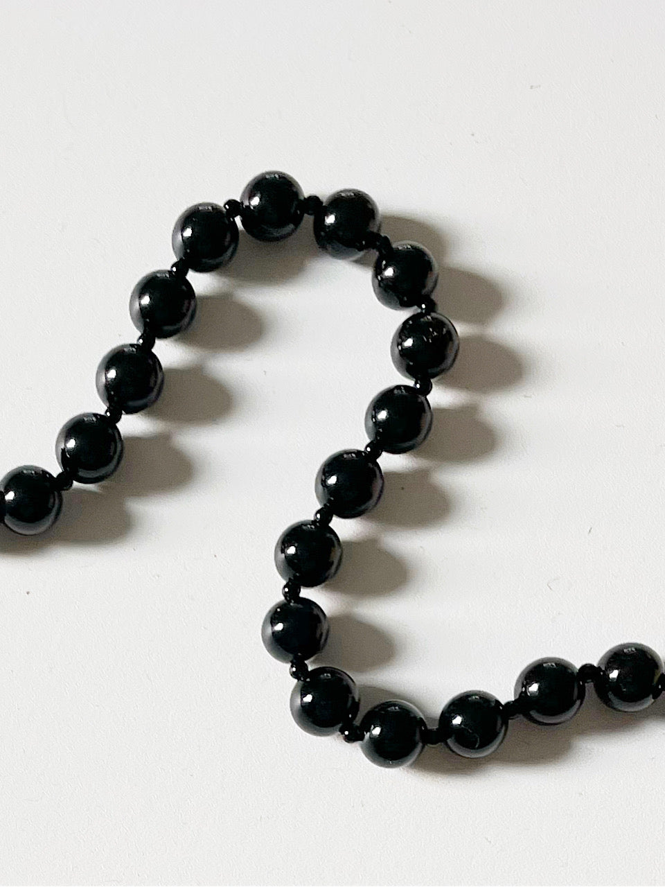 [Silver925] oar Classic 8mm Onyx Necklace [45cm]