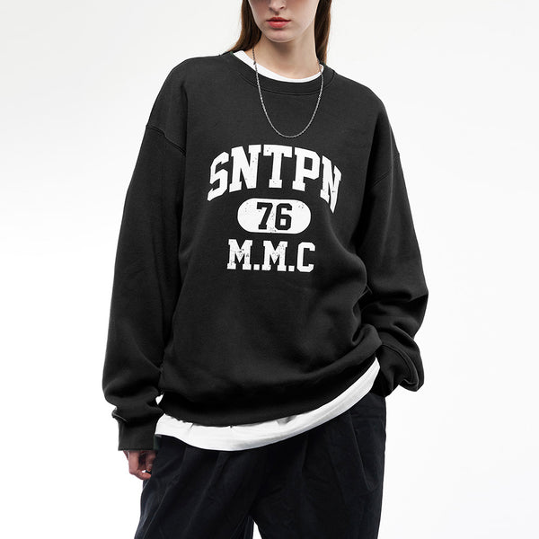 SP SNTPN LOGO CREWNECK-ASH MELANGE