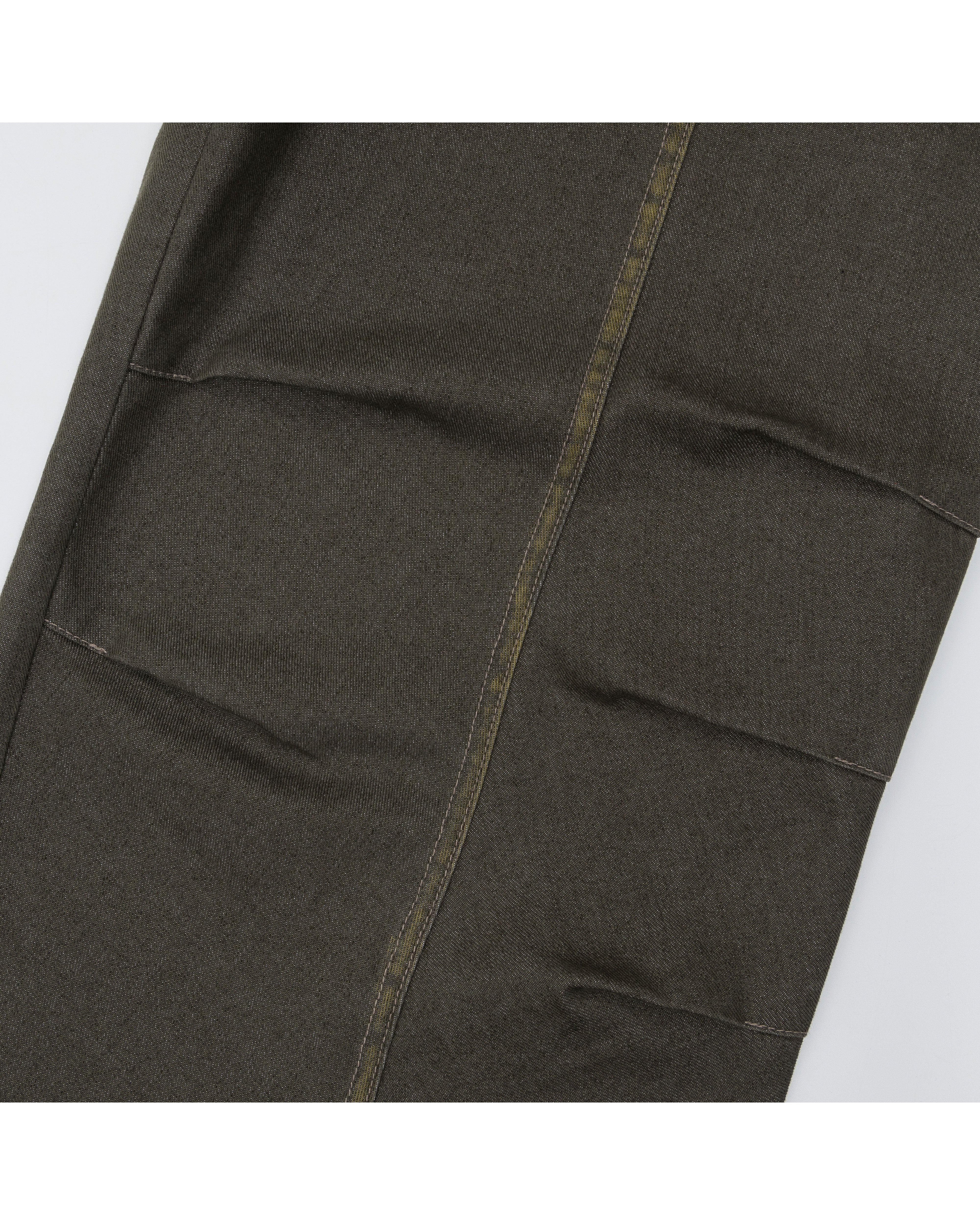 Washed Line Denim Pants (Khaki)