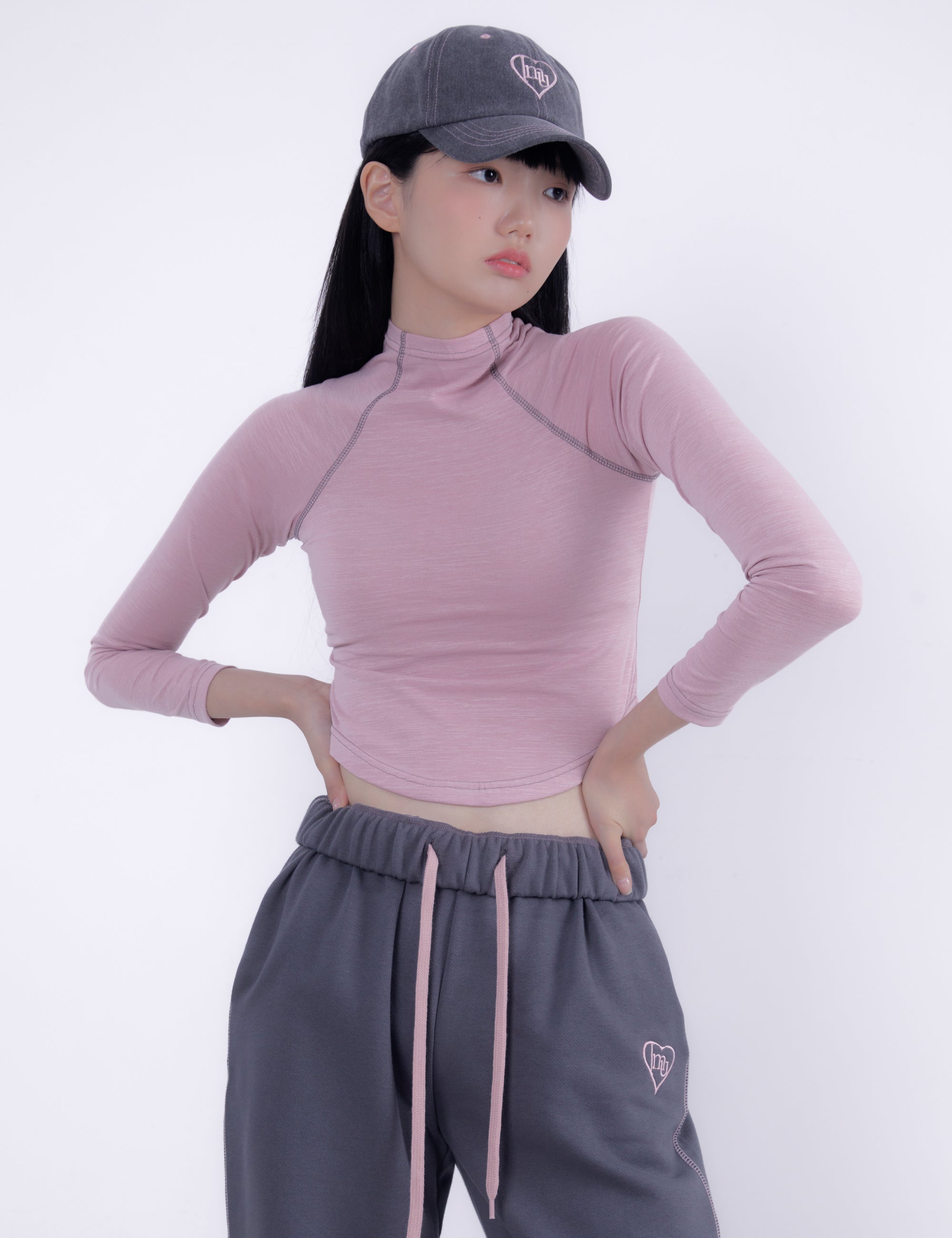 RAGLAN CROP T-SHIRT (PINK)