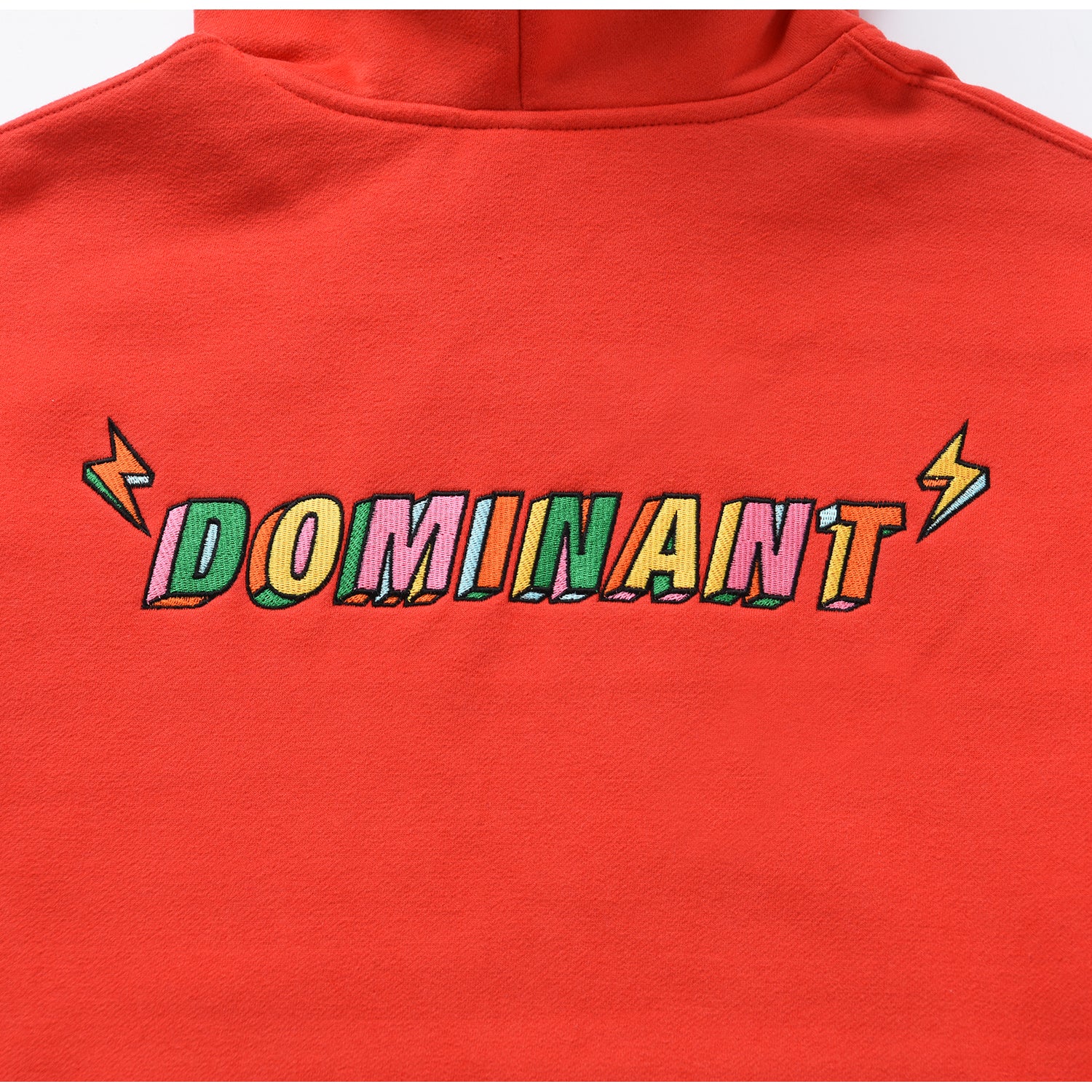 Dominant Cloud Embroidery Dried Hoody_RED