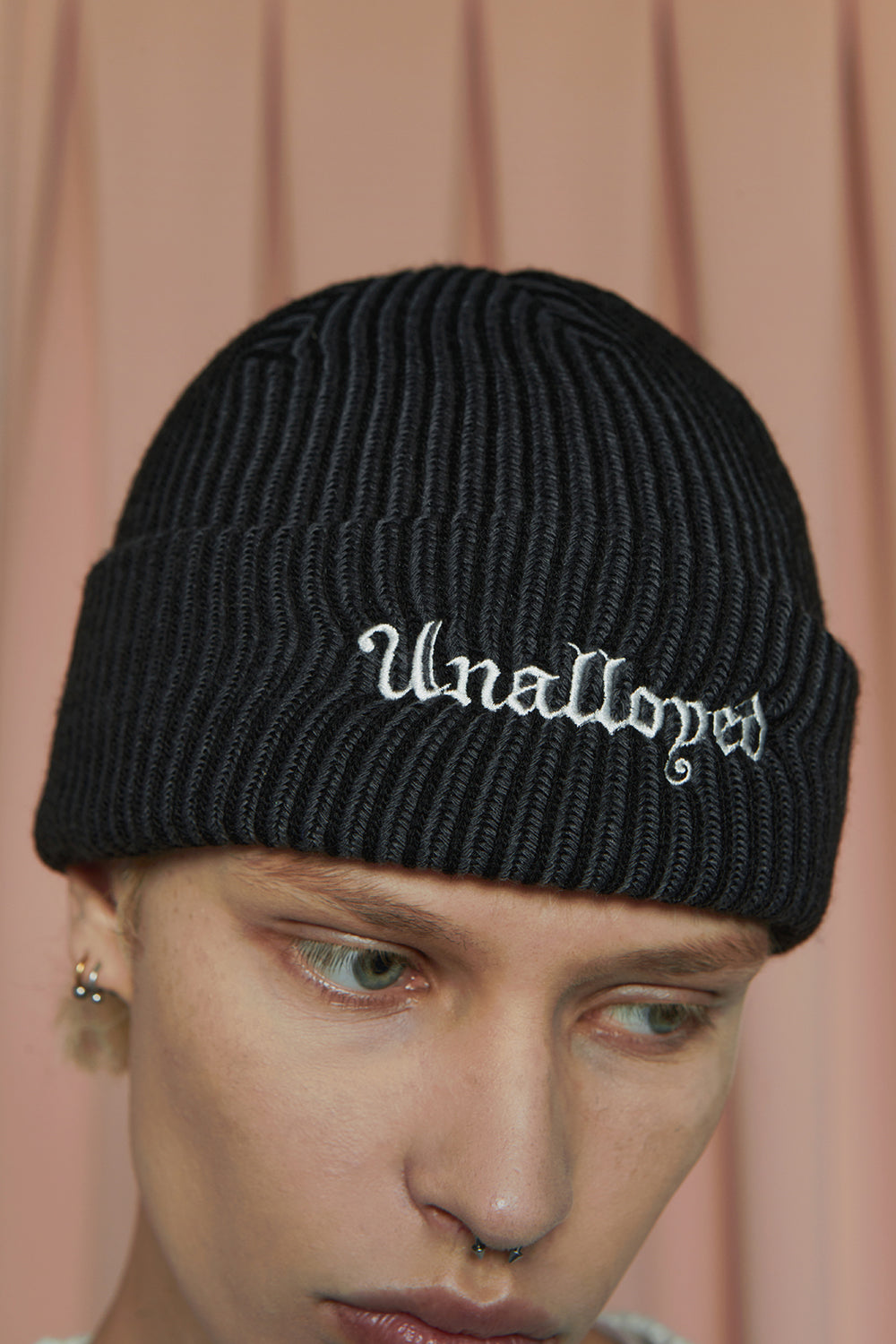 TWO-TONE BEANIE / BLACK