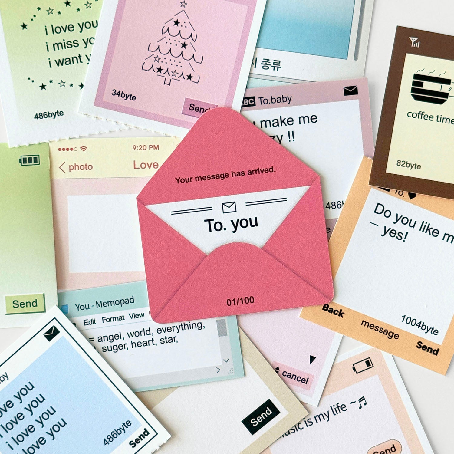 oab message pack / scrap sticker set