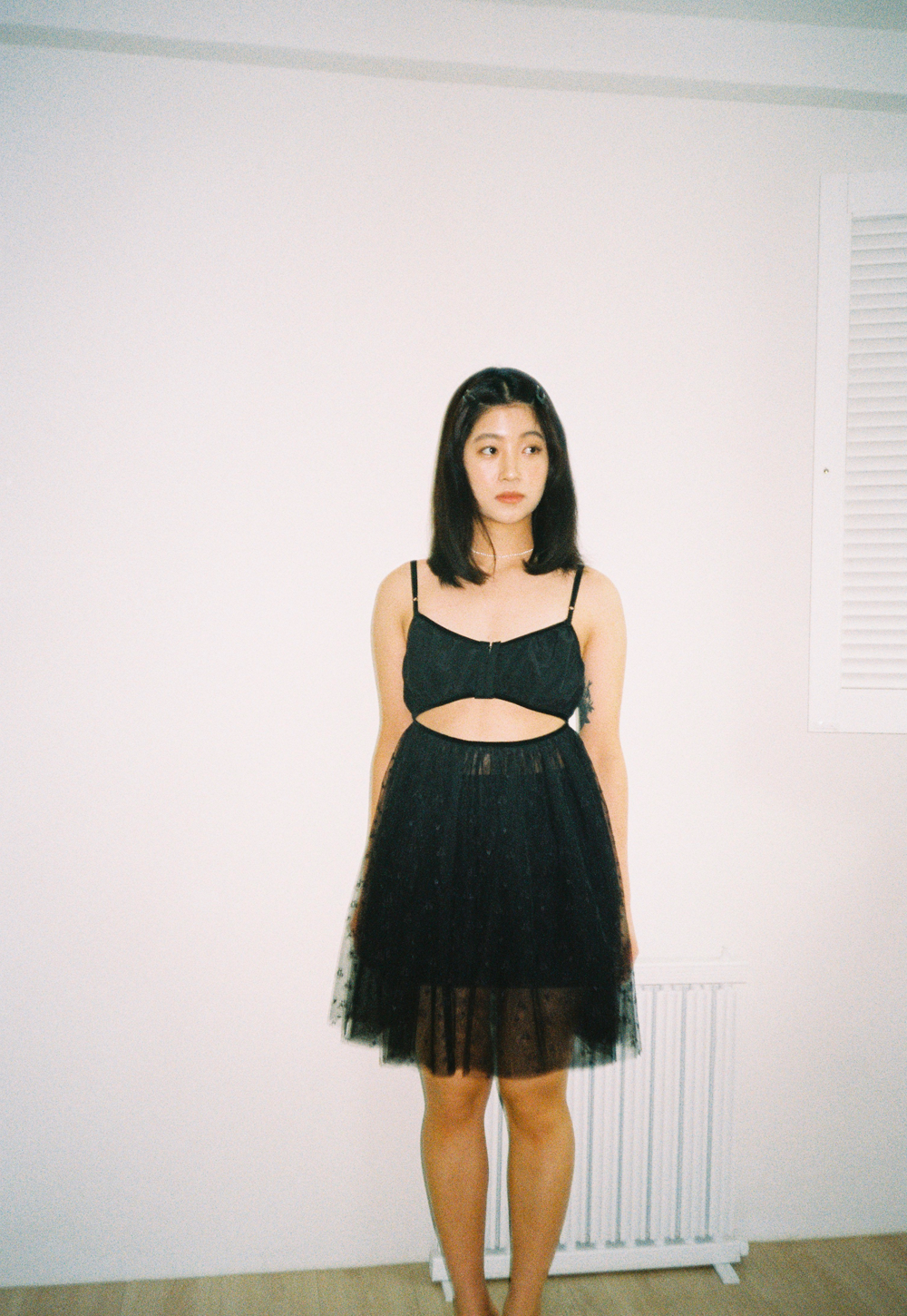 SHASHA TULLE DRESS _BLACK