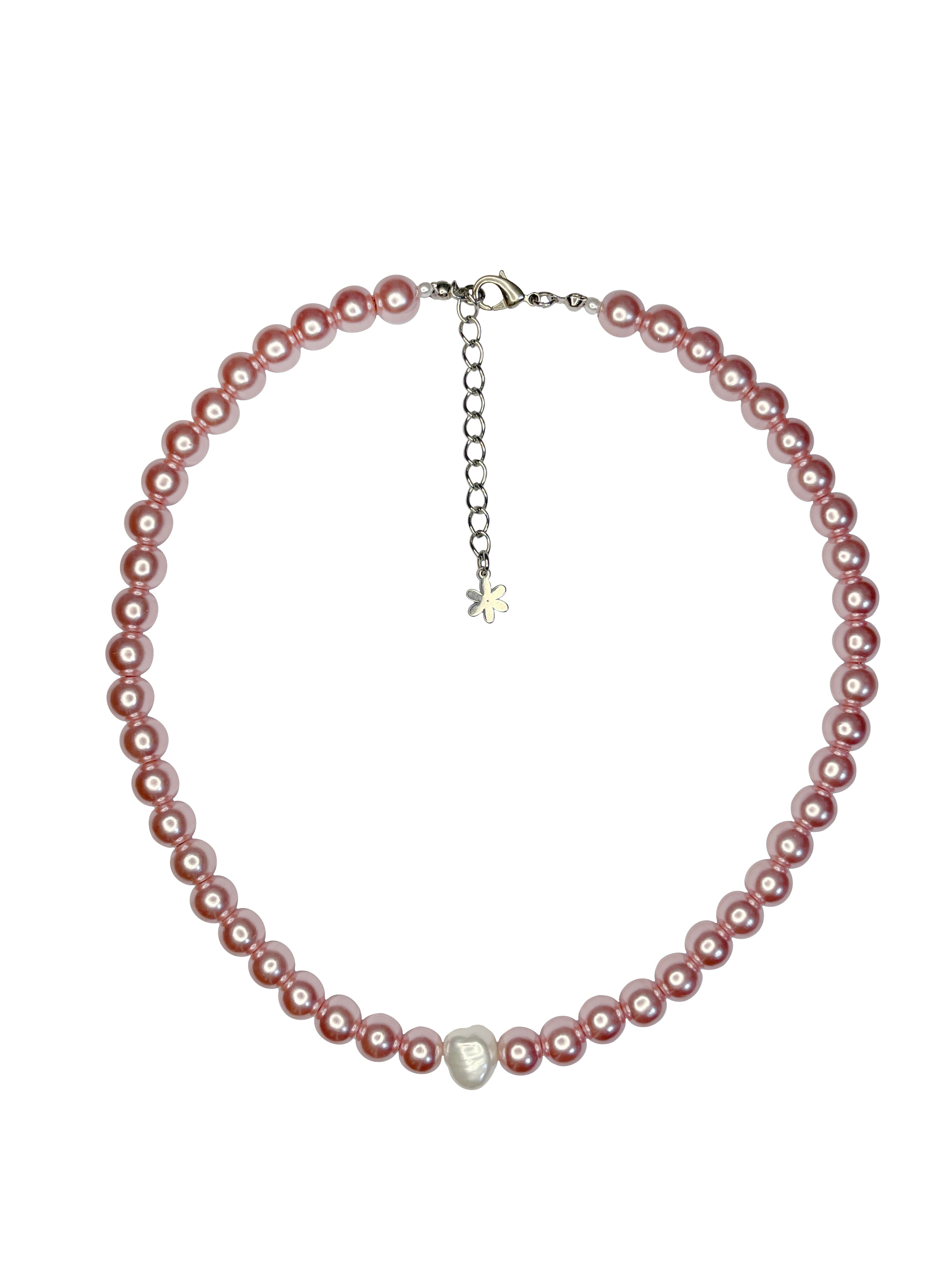 Bloom Pink Pearl Necklace