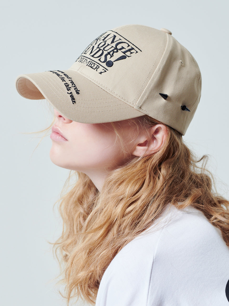 CHANGE IS IN OUR HANDS CAMPAIGN CAP_BEIGE