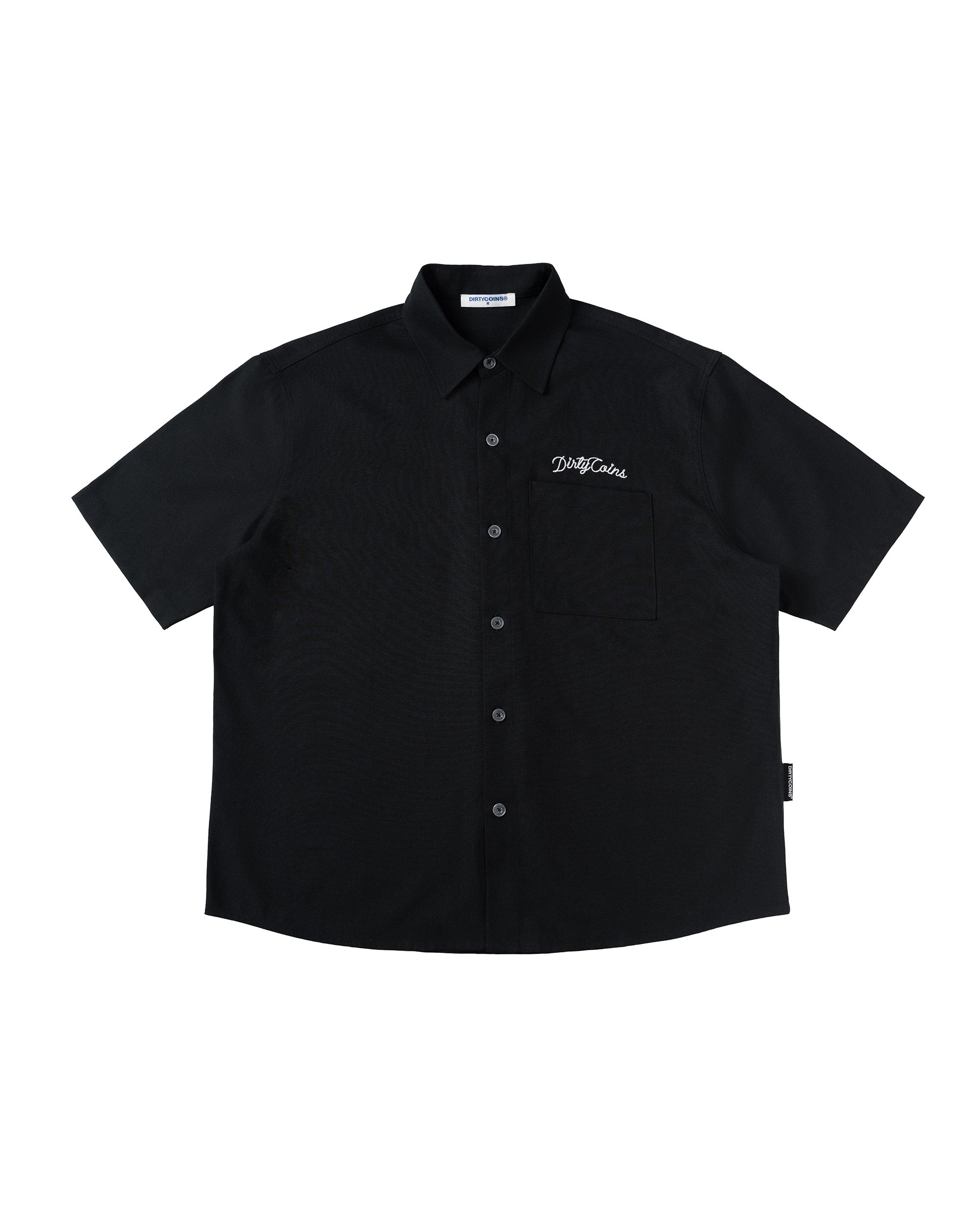 Rope Print Relaxed Shirt - Black