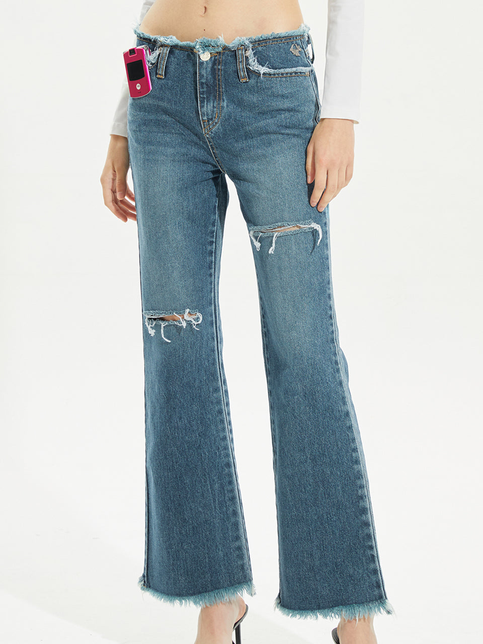 VINTAGE LOW WAIST JEANS_BL