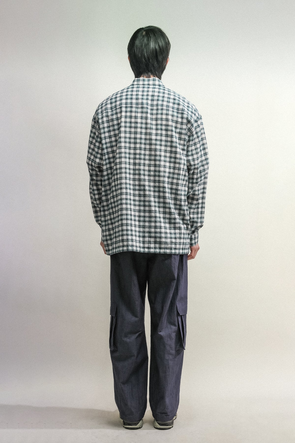 TARTAN POCKET SHIRKET(SHIRTS JACKET)-PERMANENT GREEN