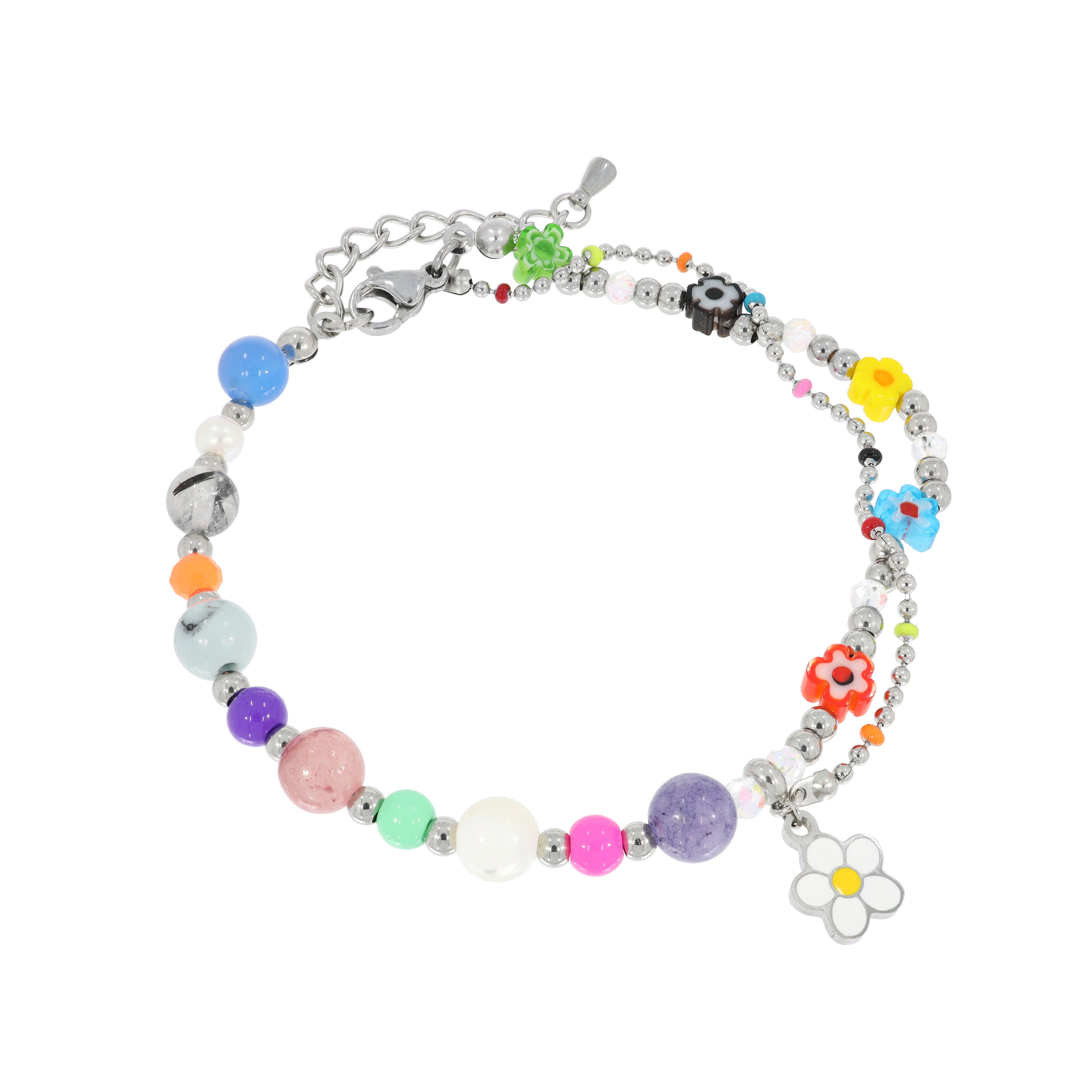 Colorful Daisy Beads Bracelet