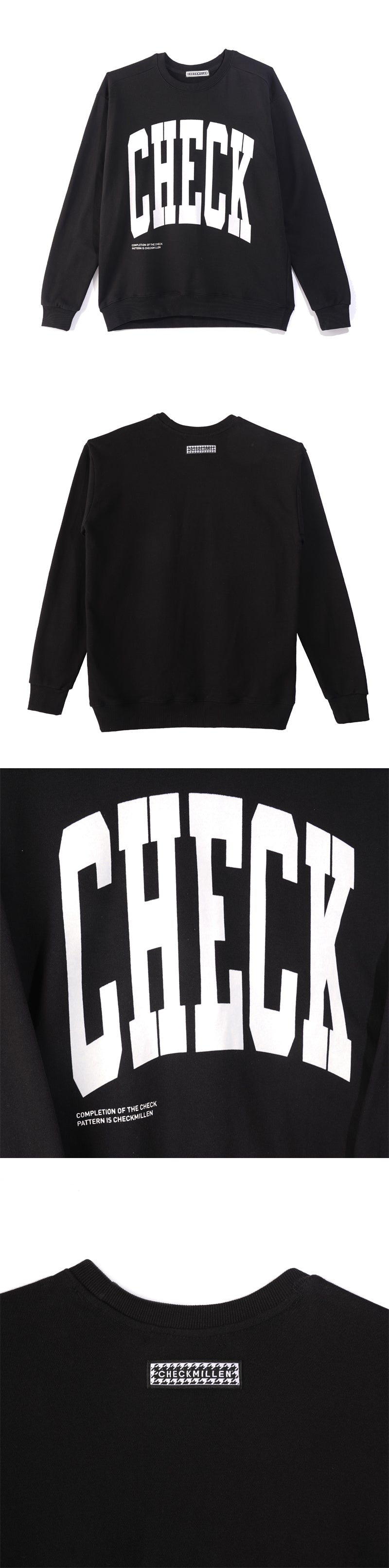 CHECK SWEATSHIRT (BLACK)