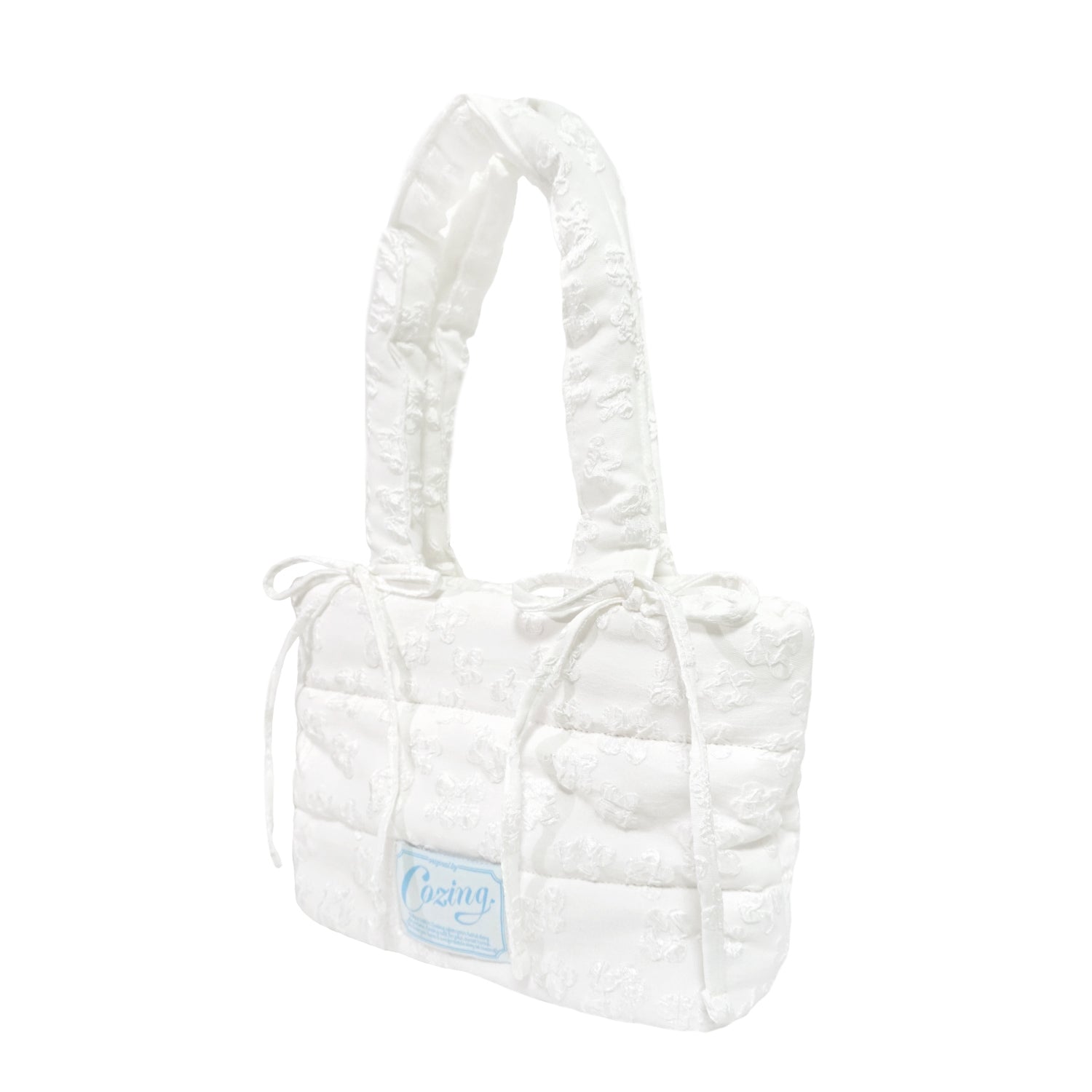 Pillow bag_jacquard white