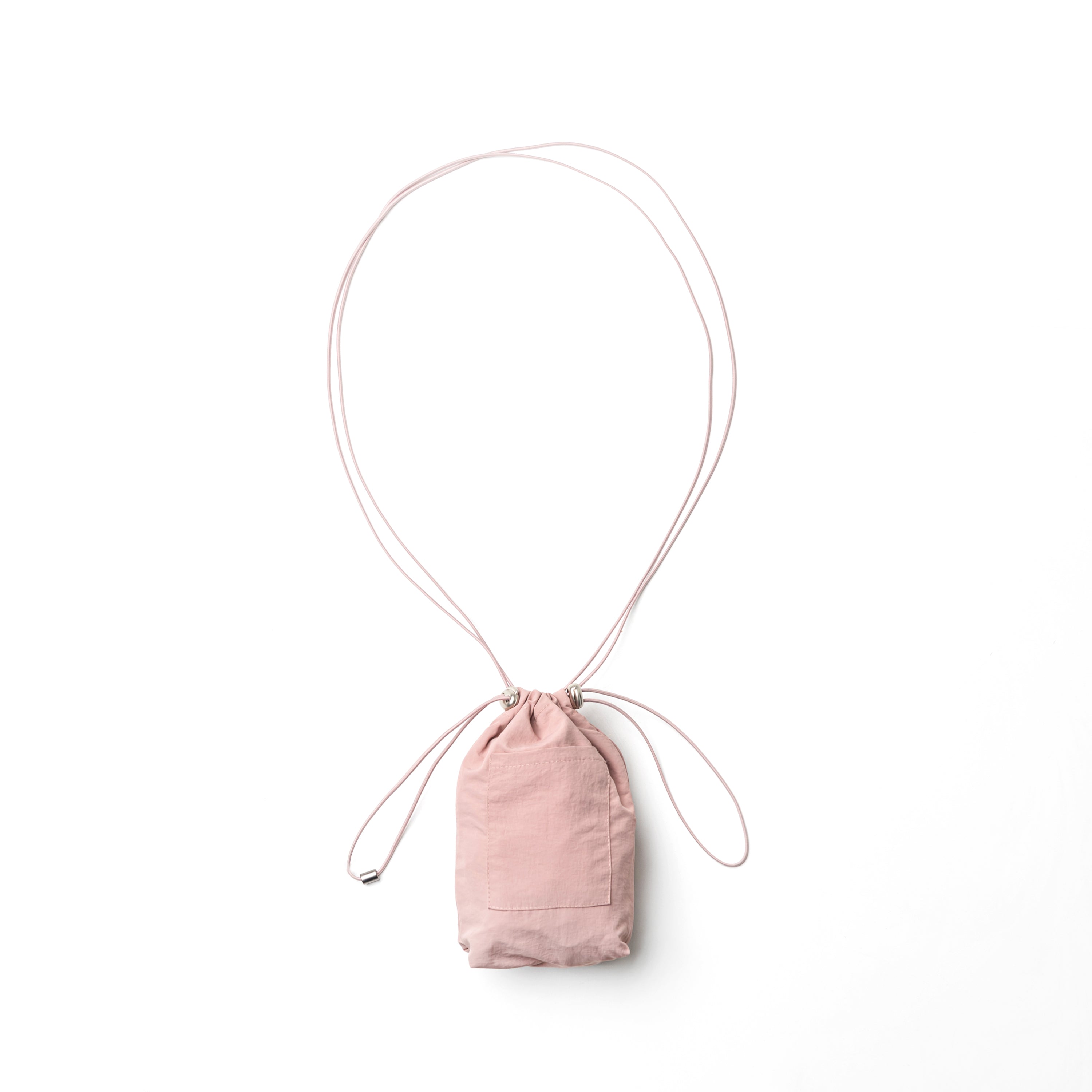 NYLON MINI CROSS BAG(PINK)