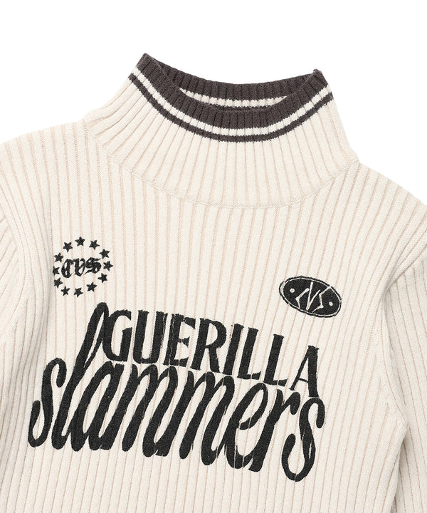 W SLAMMERS TURTLE NECK KNIT IVORY(CV2DFFK640A)