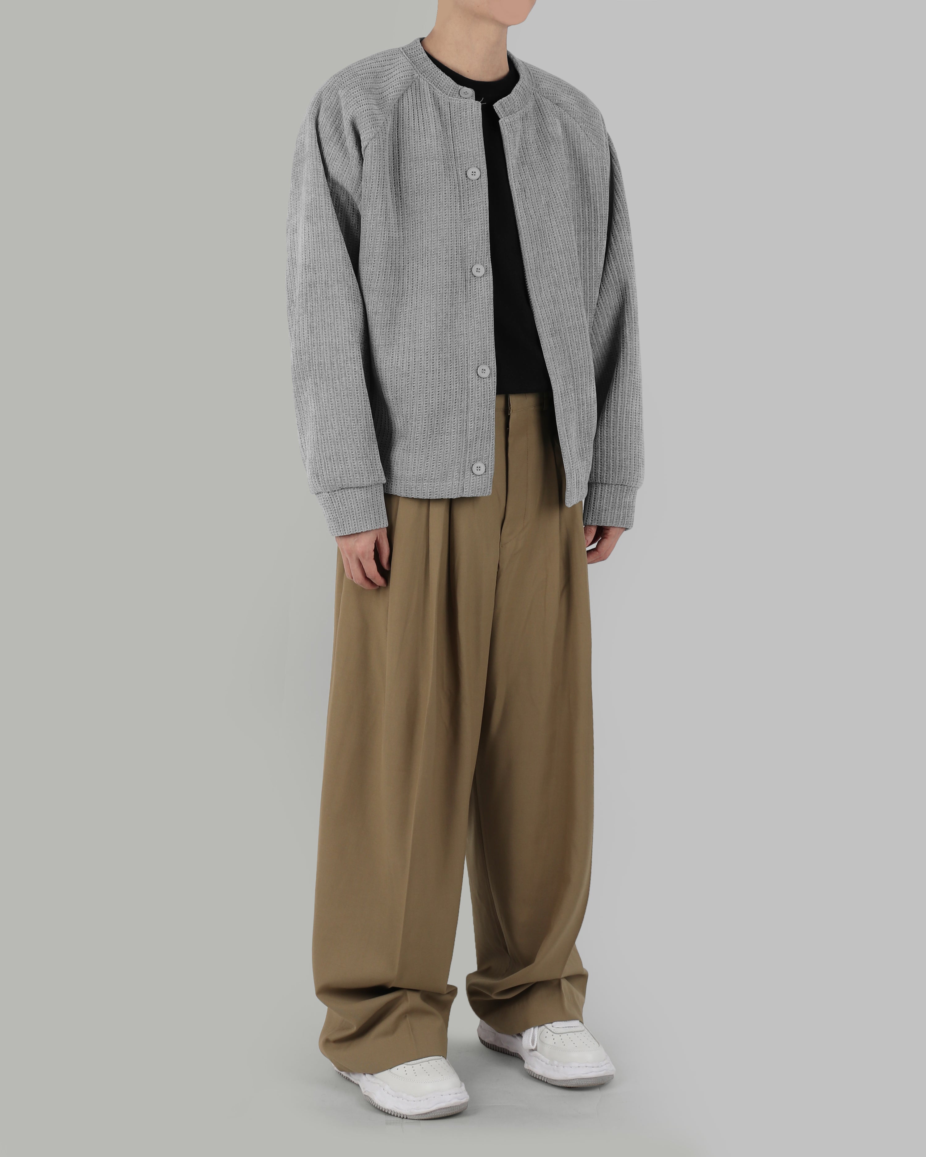 Multi tuck wide slacks