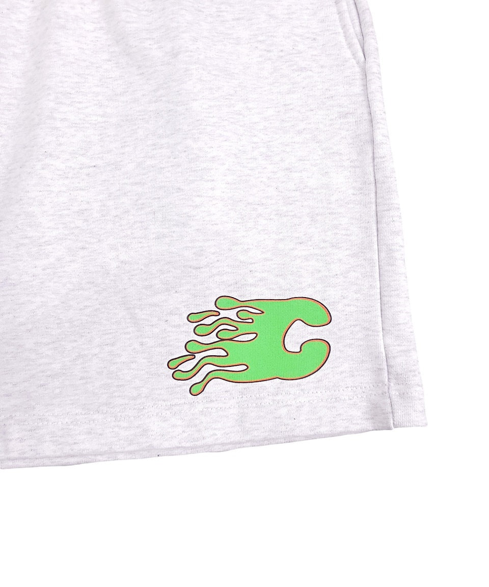  "C" logo shorts(White Melange)