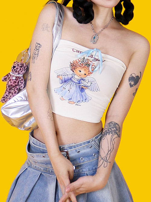 cutie angel tank top