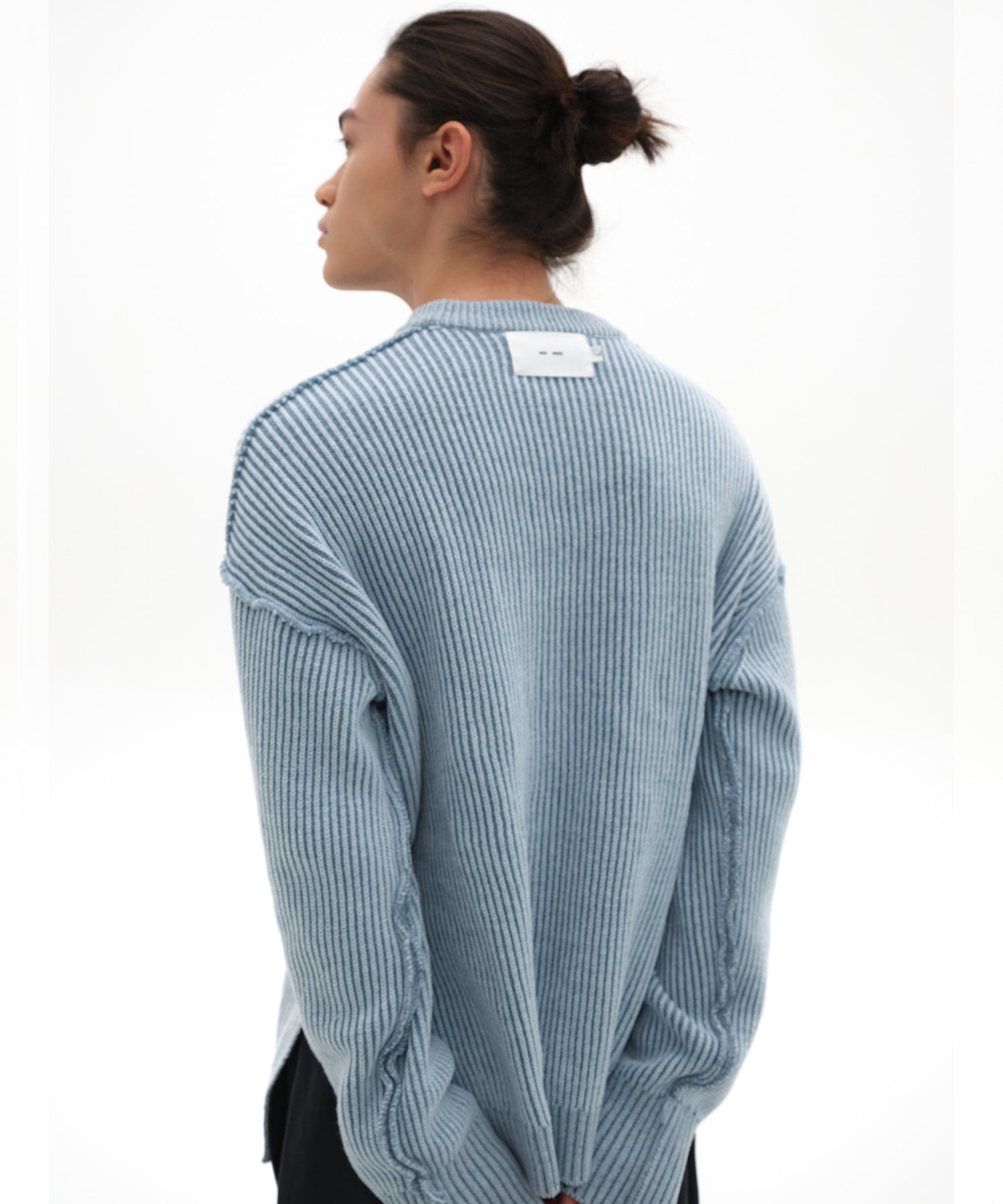 Reversible Side Cut Knit_Blue