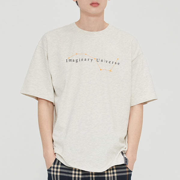 STRING FIGURES TEE_MELANGE IVORY