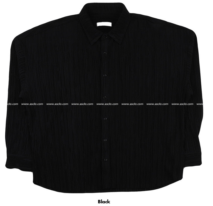 #N-Ritz Loosefit Pleats Shirt (3color)