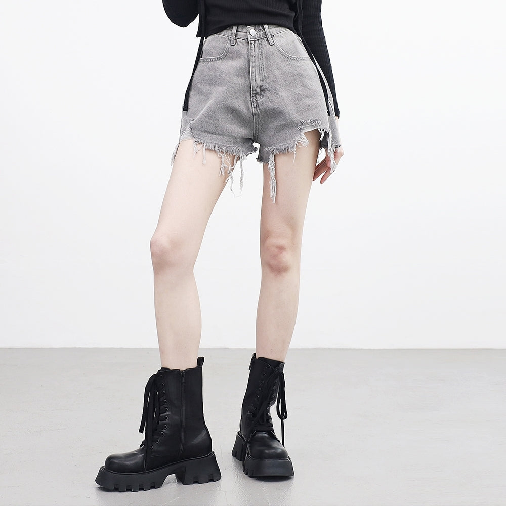 Dalen Damage Denim Shorts