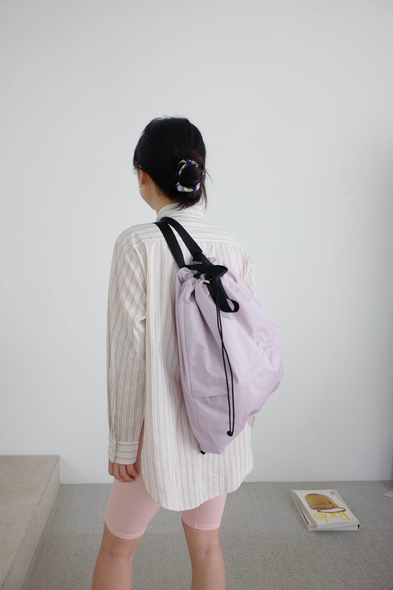 String backpack (light lavender)