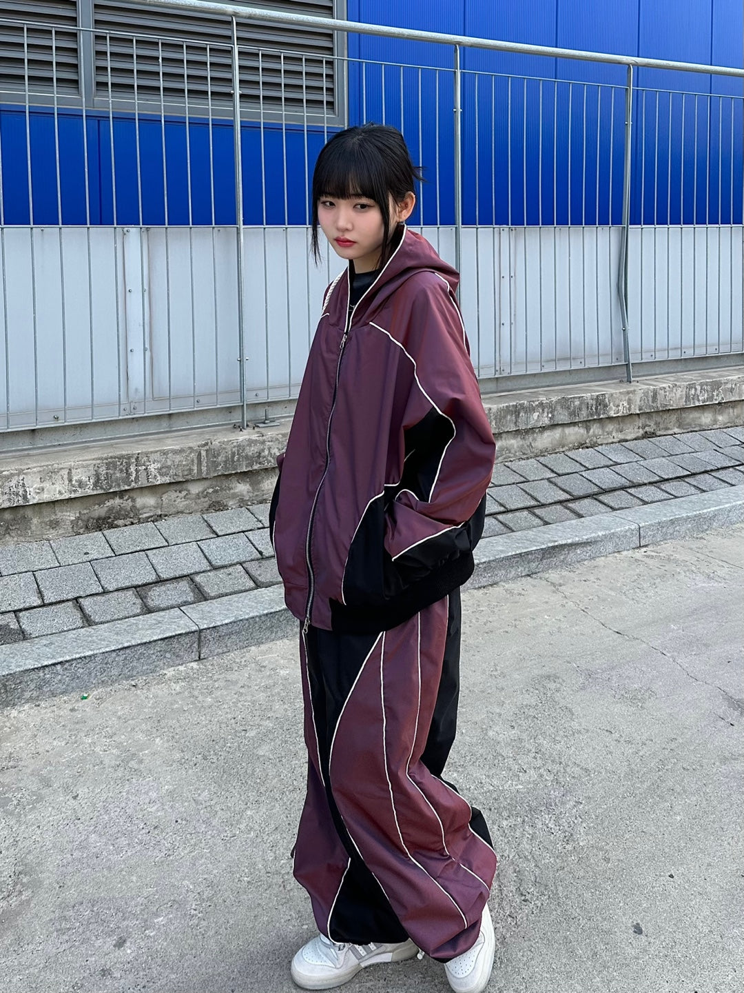 Aurora Piping Hooded Jacket