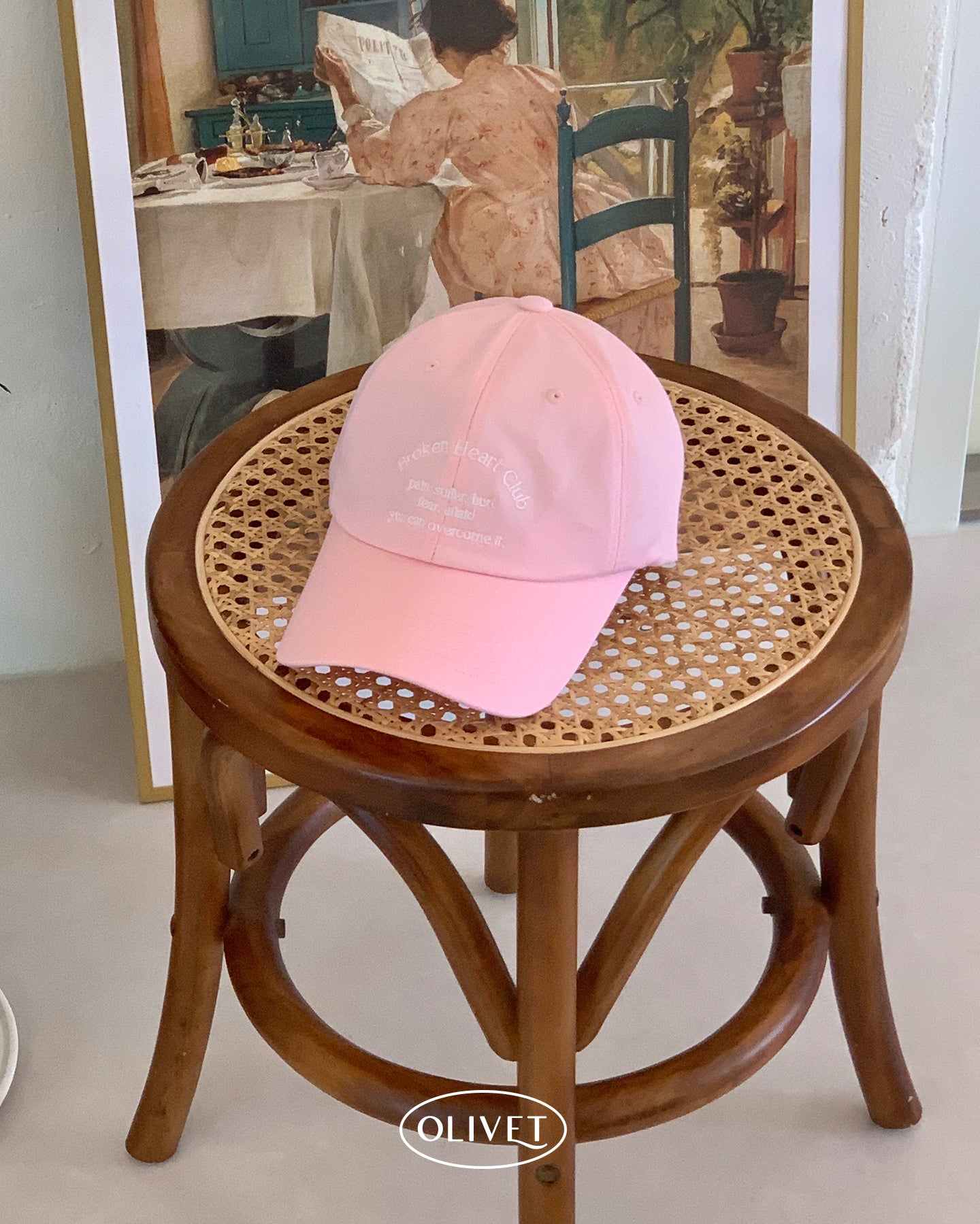 broken heart club ball cap (pink)