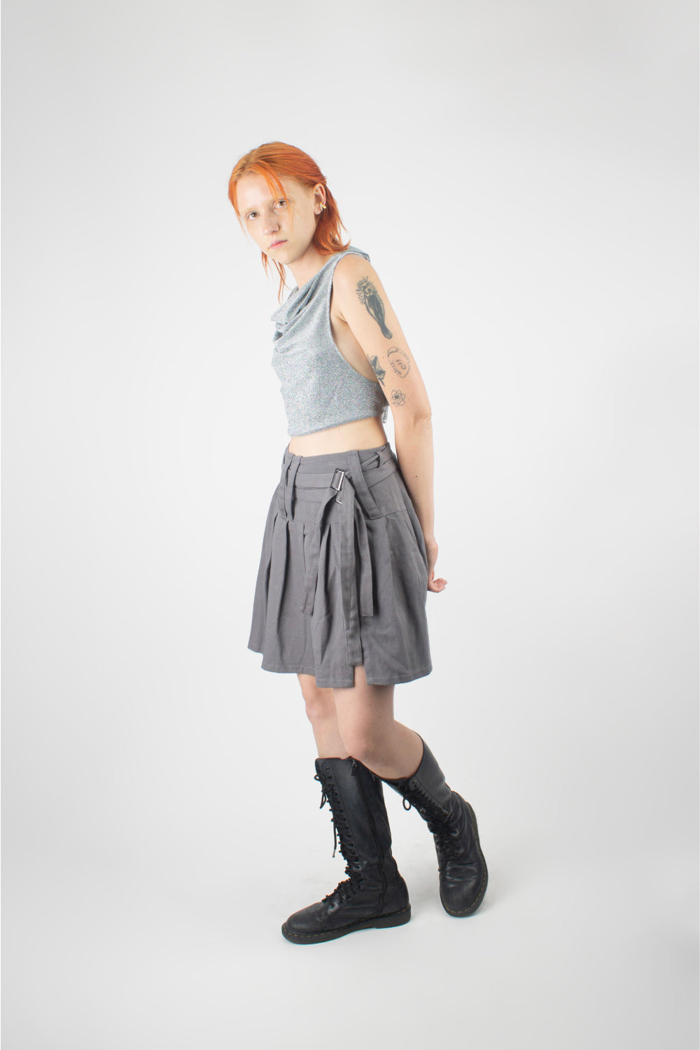 ✦Belt Flare Skirt