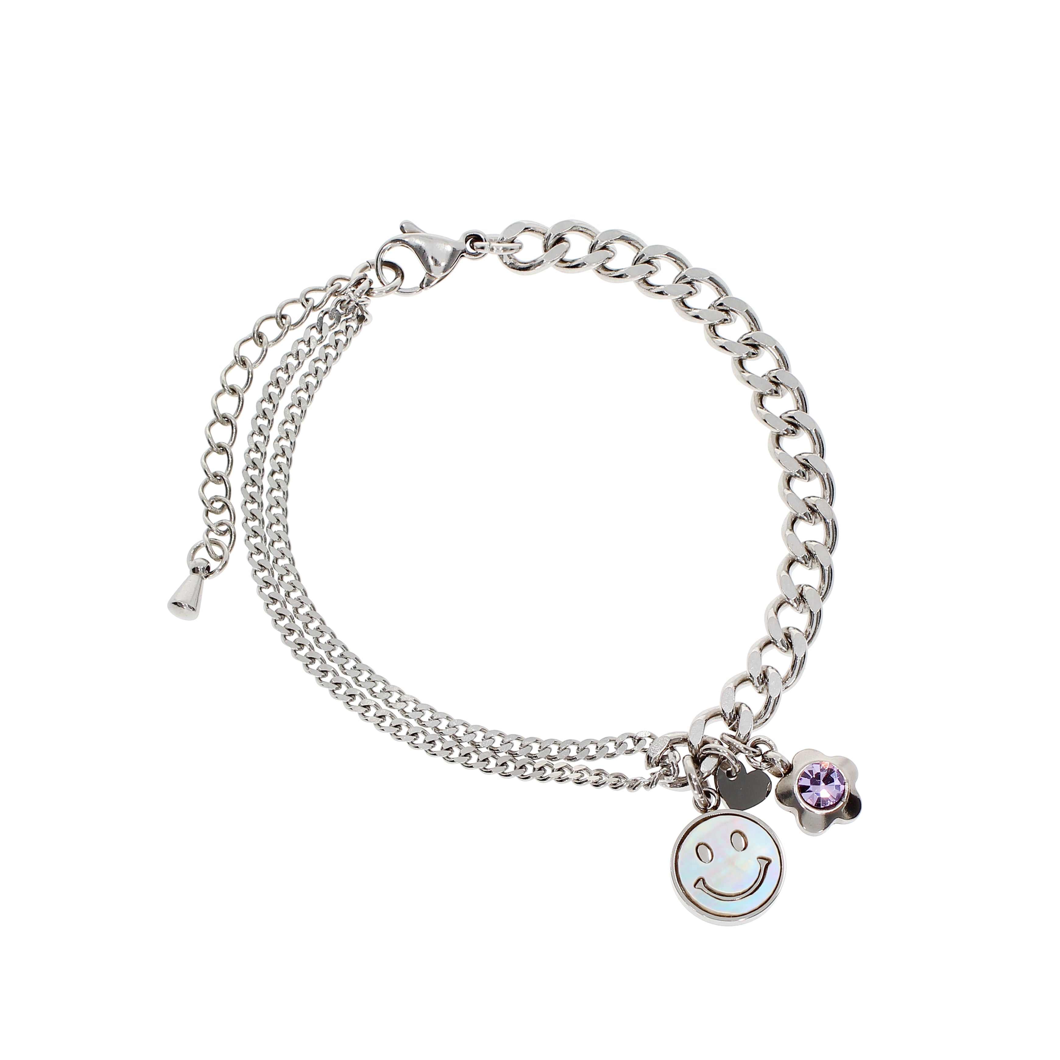 Mother Of Pearl Smile Unbalanced Bracelet