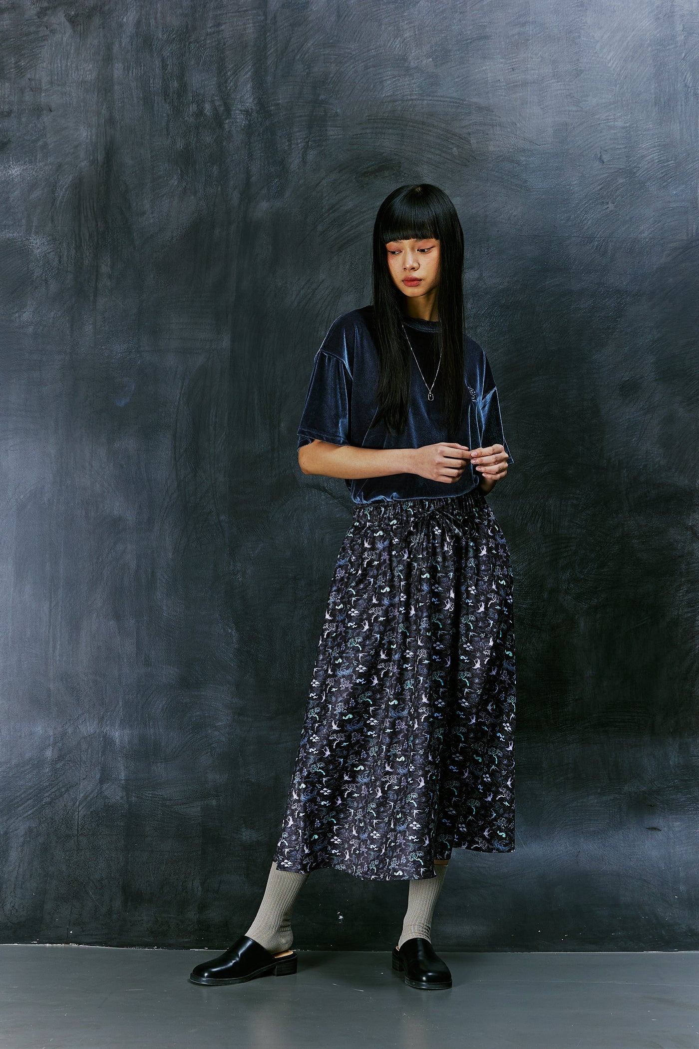 NACRE K-ART LONG-SKIRT (Black)