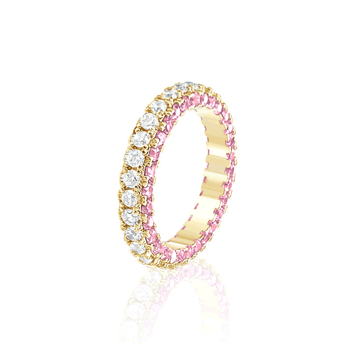 Pink Side Cubic Parte Ring
