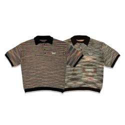 コラボレーショングラディエントニットポロ/Public Culture × Younger Song Collaboration Gradient knit polo