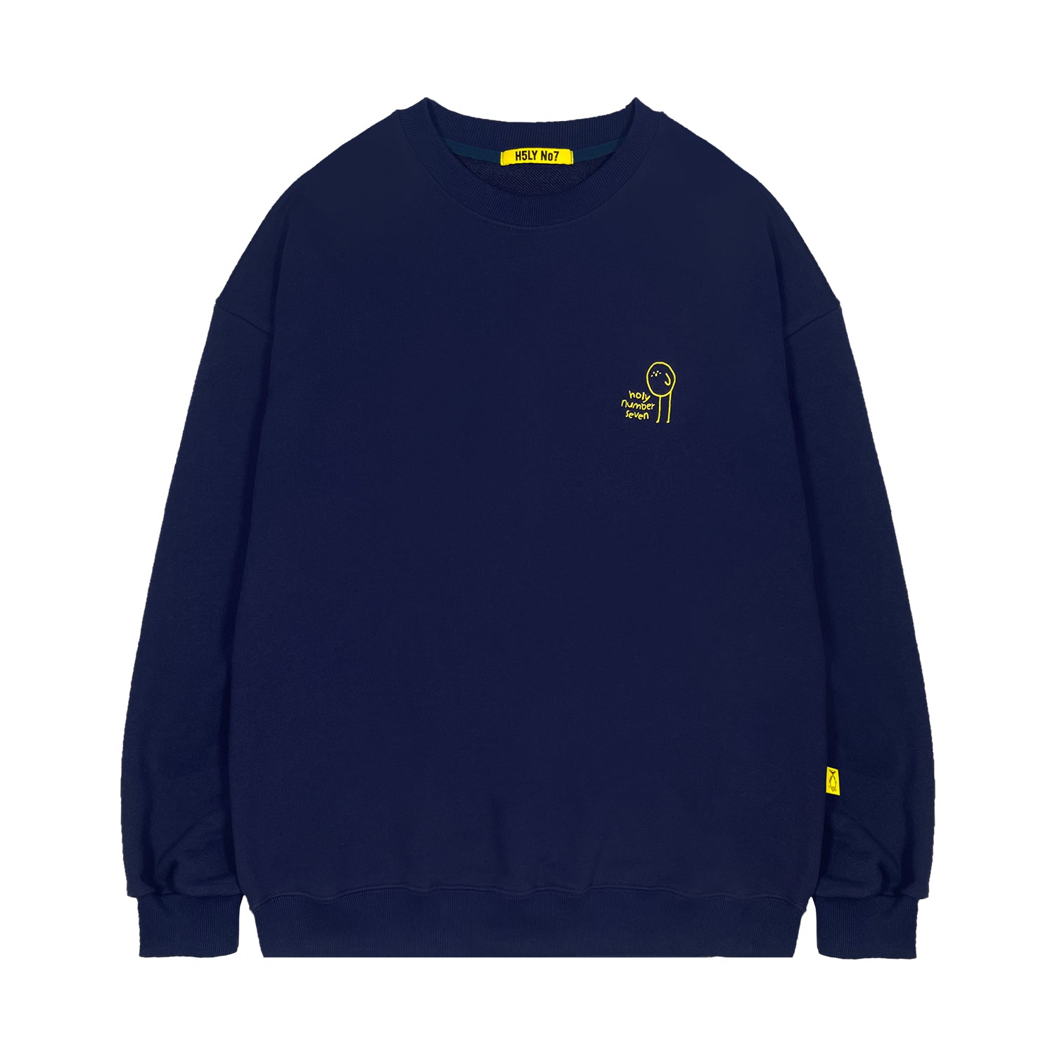 HOLYNUMBER7 X CHOI BYUNGCHAN BUCKET LIST GRAPHICS SWEAT SHIRT_NAVY